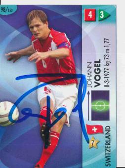 Johann Vogel  Schweiz  WM 2006 Panini  Card orig. signiert 