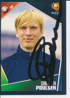 Christian Poulsen Dänemark  EM 2004  Panini Sticker orig. signiert 