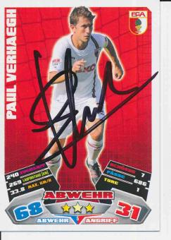 Paul Verhaegh  FC Augsburg  2012/13 Match Attax Card orig. signiert 