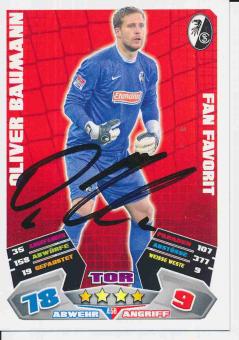Oliver Baumann  SC Freiburg  2012/13 Match Attax Card orig. signiert 