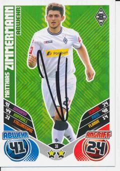 Matthias Zimmermann  Borussia Mönchengladbach  2011/12 Match Attax Card orig. signiert 