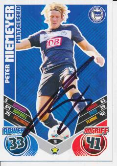 Peter Niemeyer  Hertha BSC Berlin  2011/12 Match Attax Card orig. signiert 