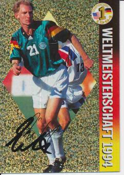 Dieter Eilts   DFB  Panini Bundesliga Card original signiert 