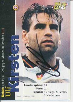 Ulf Kirsten  DFB  Panini Bundesliga Card original signiert 