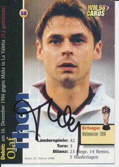 Olaf Thon  DFB  Panini Bundesliga Card original signiert 