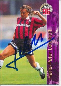 Hans Peter Lehnhoff  Bayer 04 Leverkusen  Panini Card original signiert 