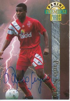 Paulo Sergio  Bayer 04 Leverkusen  Panini Card original signiert 