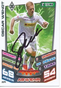 Oscar Wendt  Borussia Mönchengladbach  2013/14 Match Attax Card orig. signiert 