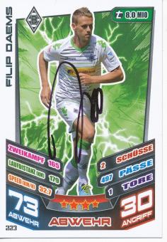 Filip Daems  Borussia Mönchengladbach  2013/14 Match Attax Card orig. signiert 