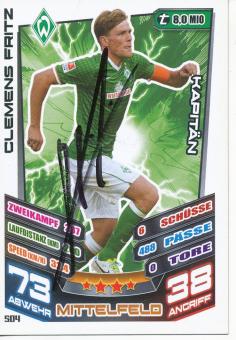 Clemens Fritz  SV Werder Bremen  2013/14 Match Attax Card orig. signiert 