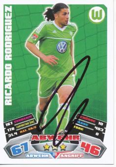 Ricardo Rodriguez  VFL Wolfsburg  2012/13 Match Attax Card orig. signiert 