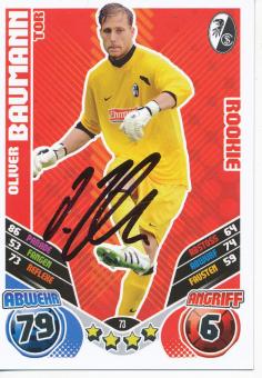 Oliver Baumann  SC Freiburg  2011/12 Match Attax Card orig. signiert 