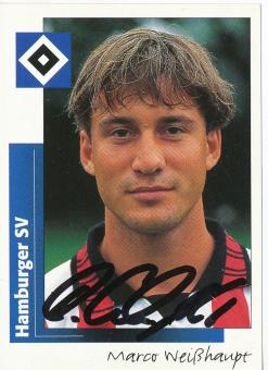Marco Weißhaupt  Hamburger SV 1996 Panini Bundesliga Sticker original signiert 