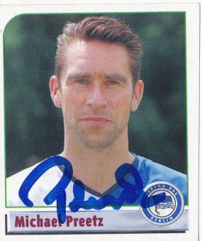 Michael Preetz   Hertha BSC Berlin  2002 Panini Bundesliga Sticker original signiert 