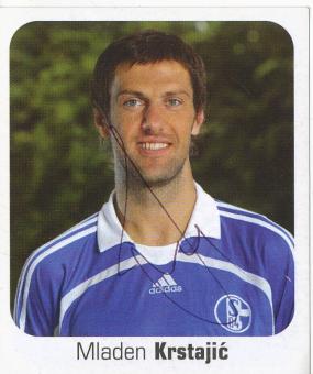 Mladen Krstajic  FC Schalke 04  2006/2007 Panini Bundesliga Sticker original signiert 