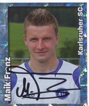 Maik Franz  Karlsruher SC  2008/2009 Panini Bundesliga Sticker original signiert 