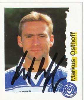 Markus Osthoff  MSV Duisburg  1996/1997  Panini Bundesliga Sticker original signiert 