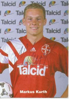 Markus Kurth   1994/1995  Bayer 04 Leverkusen Fußball Autogrammkarte original signiert 