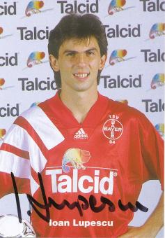 Ioan Lupescu   1994/1995  Bayer 04 Leverkusen Fußball Autogrammkarte original signiert 