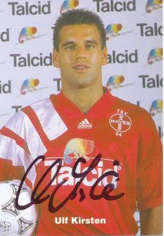 Ulf Kirsten  1994/1995  Bayer 04 Leverkusen Fußball Autogrammkarte original signiert 