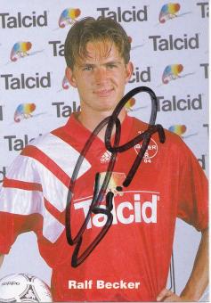Ralf Becker  1994/1995  Bayer 04 Leverkusen Fußball Autogrammkarte original signiert 