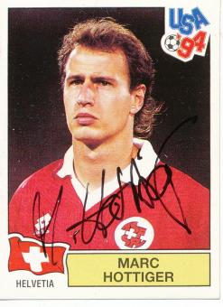 Marc Hottinger  Schweiz  Panini  WM 1994  Sticker original signiert 