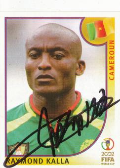 Raymond Kalla  Kamerun  Panini  WM 2002  Sticker original signiert 