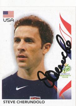 Steve Cherundolo  USA  Panini  WM 2006  Sticker original signiert 