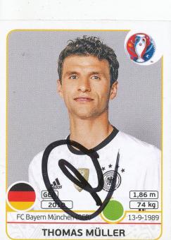 Thomas Müller  DFB  Panini  EM 2016  Sticker original signiert 