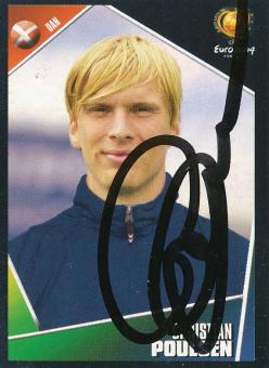 Christian Poulsen  Dänemark  Panini  EM 2004  Sticker original signiert 