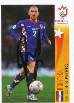 Mladen Petric  Kroatien  Panini  EM 2008  Sticker original signiert 