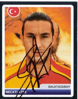 Necati Ates  Galatasaray Istanbul  2006/2007  Panini  CL  Sticker original signiert 