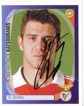 Konstantinos Katsouranis  Benfica Lissabon   2007/2008  Panini  CL  Sticker original signiert 