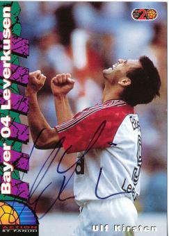 Ulf Kirsten  Bayer 04 Leverkusen  Panini Bundesliga Card original signiert 