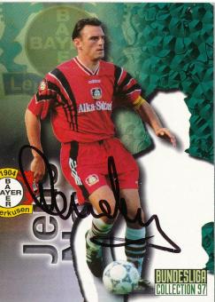 Jens Nowotny  Bayer 04 Leverkusen  Panini Bundesliga Card original signiert 