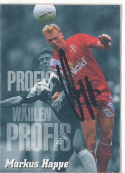 Markus Happe   Bayer 04 Leverkusen  Panini Bundesliga Card original signiert 