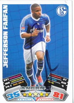 Jefferson Farfan  FC Schalke 04    2012/2013 Match Attax Card orig. signiert 