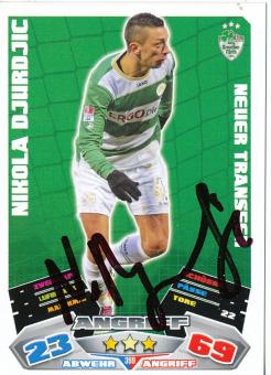 Nikola Djurdjic  SpVgg Greuther Fürth  2012/2013 Match Attax Card orig. signiert 