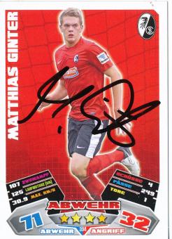 Matthias Ginter  SC Freiburg  2012/2013 Match Attax Card orig. signiert 