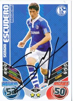 Sergio Escudero  FC Schalke 04  2011/2012 Match Attax Card orig. signiert 