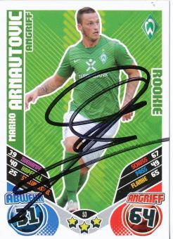 Marko Arnautovic  SV Werder Bremen  2011/2012 Match Attax Card orig. signiert 