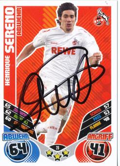 Henrique Sereno  FC Köln  2011/2012 Match Attax Card orig. signiert 