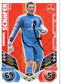 Raphael Schäfer  FC Nürnberg  2011/2012 Match Attax Card orig. signiert 