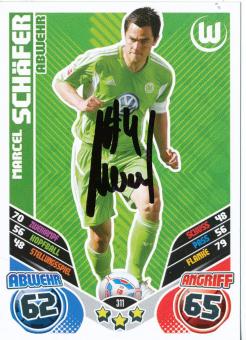 Marcel Schäfer  VFL Wolfsburg  2011/2012 Match Attax Card orig. signiert 