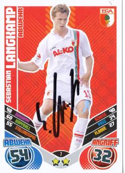 Sebastian Langkamp  FC Augsburg  2011/2012 Match Attax Card orig. signiert 