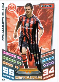 Johannes Flum  Eintracht Frankfurt   2013/2014 Match Attax Card orig. signiert 