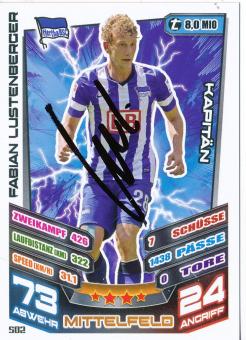 Fabian Lustenberger  Hertha BSC Berlin   2013/2014 Match Attax Card orig. signiert 