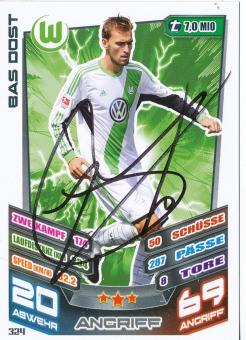 Bas Dost  VFL Wolfsburg   2013/2014 Match Attax Card orig. signiert 