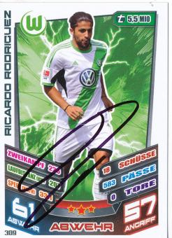 Ricardo Rodriguez  VFL Wolfsburg   2013/2014 Match Attax Card orig. signiert 