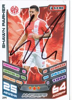 Shawn Parker  FSV Mainz 05   2013/2014 Match Attax Card orig. signiert 